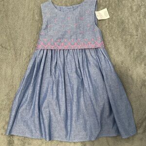 Toddler Girls Blue Sleeveless dress 3t